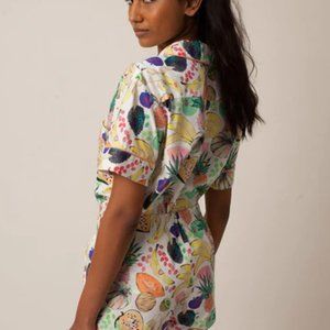 Rachel Antonoff Tutti Fruiti Pajama Matching Short Set Size XS